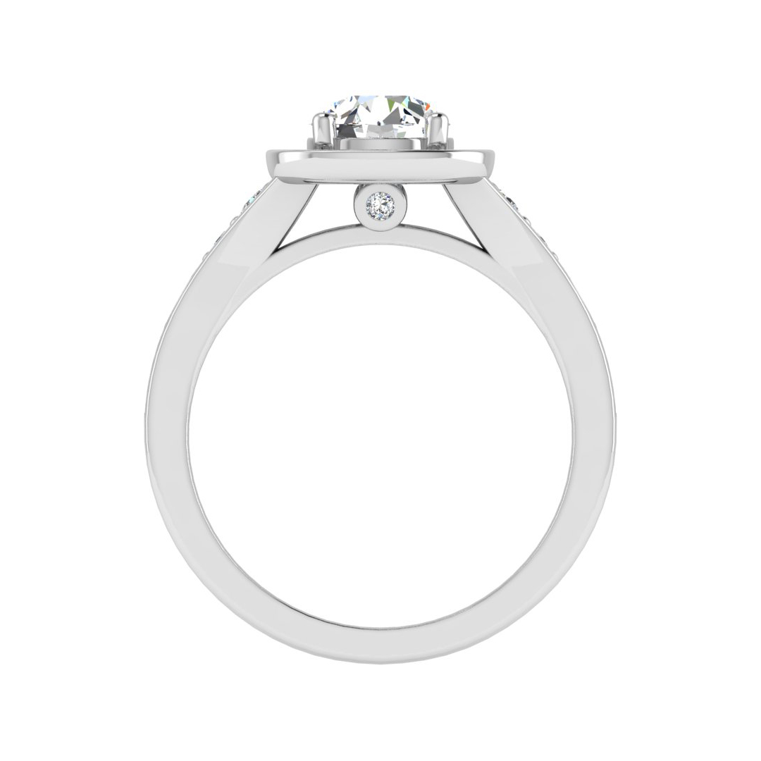 Korman Signature Amira Halo Engagement Ring Setting